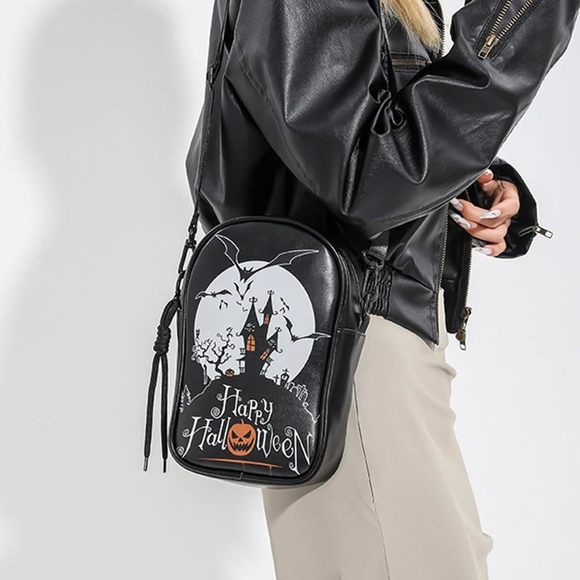 Novelty Pumpkin Crossbody Bag Devil Shoulder Bag Spooky Season Gothic Purses c: - Picture 6 of 6